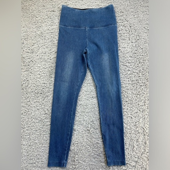 Lysse Leggings Womens Small Denim Regular Wash Casual Basic Essential Comfy Vaca - Picture 1 of 3